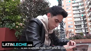 18 Year Old Straight Amateur Nate Wayne Takes Cock From Behind For A First Time - Latin Leche